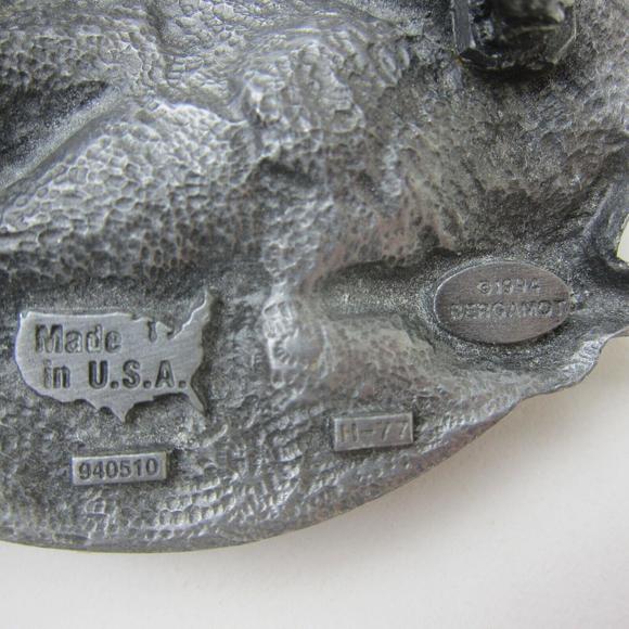 Vintage Belt Buckle Rap Music Rapper on Mic Bergamot Made in USA 1994 RARE! - Picture 14 of 16